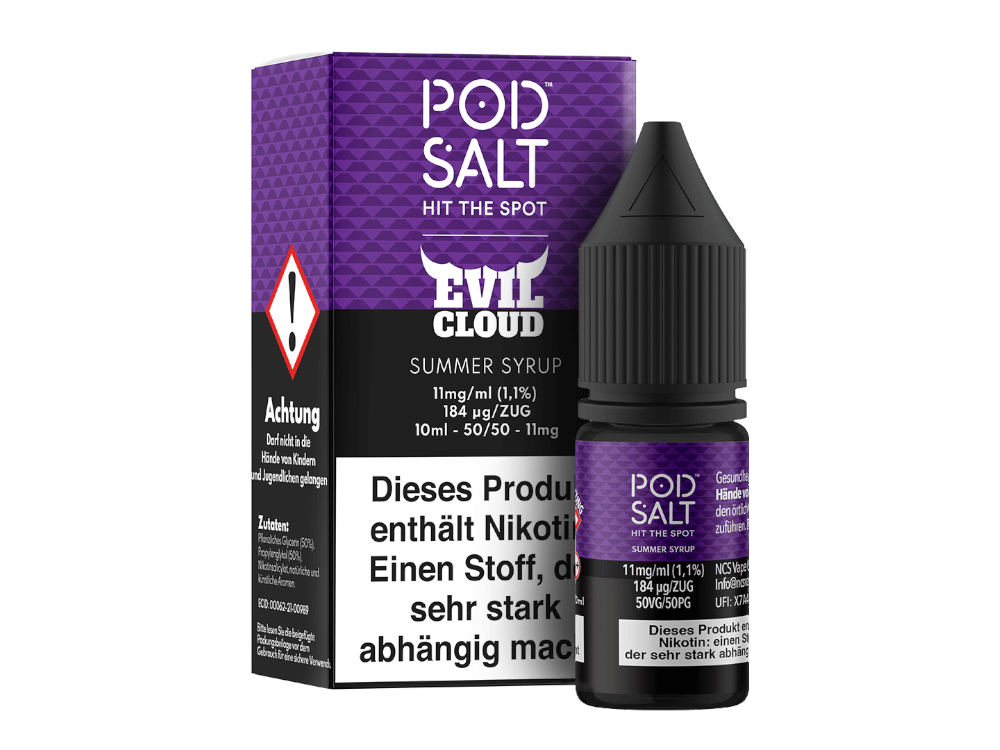 Pod Salt Fusion - Summer Syrup - Nikotinsalz Liquid - 11 mg/ml