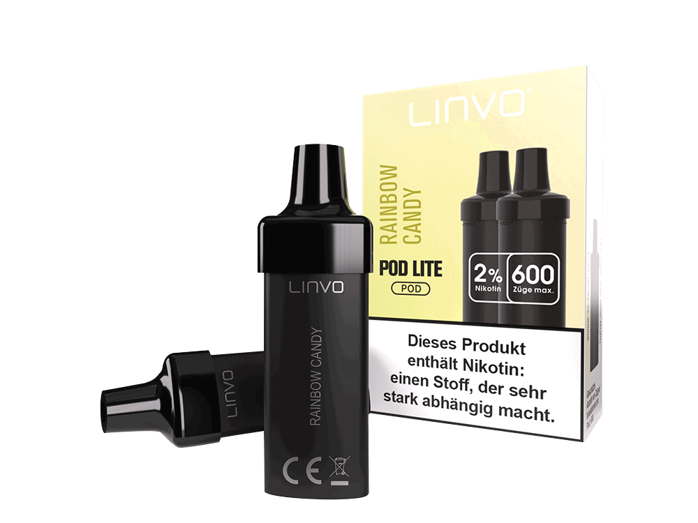 Linvo - Pod Lite Cartridge Rainbow Candy 20 mg/ml (2 Stück pro Packung) 10er Packung